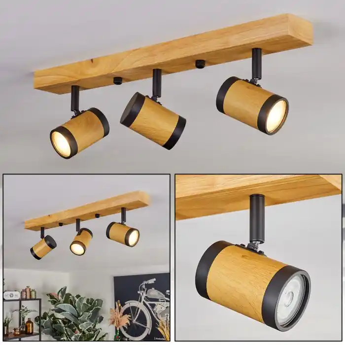 Martim Plafones Crudo, Negro, 3 luces Venta Final