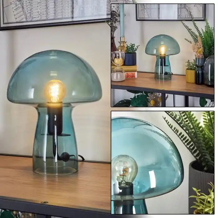 Más Vendido Lámpara Champiñón Almagre Lámparas de mesa Negro, 1 luz