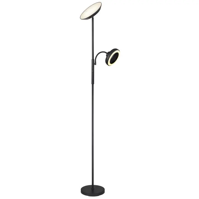 Última Oportunidad Lámparas Globo Lighting DAVYD Lámpara de pie LED Negro, 1 luz