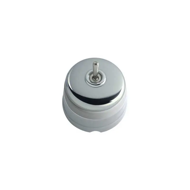 Barato Conmutador porcelana tapa y palanca cromo brillo