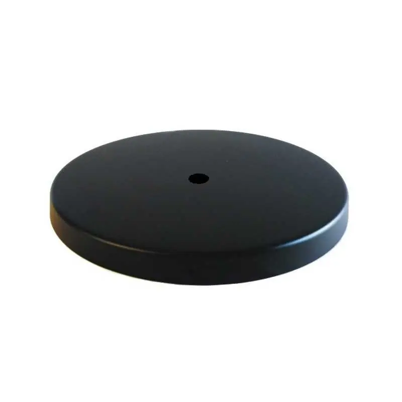 Marca Reconocida Soporte metal color negro 160mm diámetro y una salida