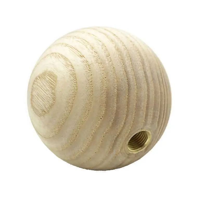 Ordena Ya Bola de madera de 60mm con orificio rosca 10/100