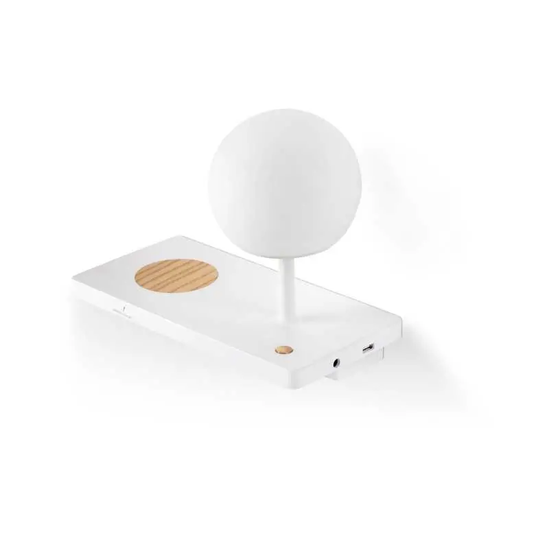 Rebajas Lámpara LED con cargador wireless VALADE globo PC