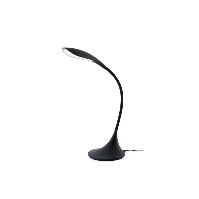 Precio De Oferta Lámpara sobremesa plástico LED integrado negro mate PRUNET