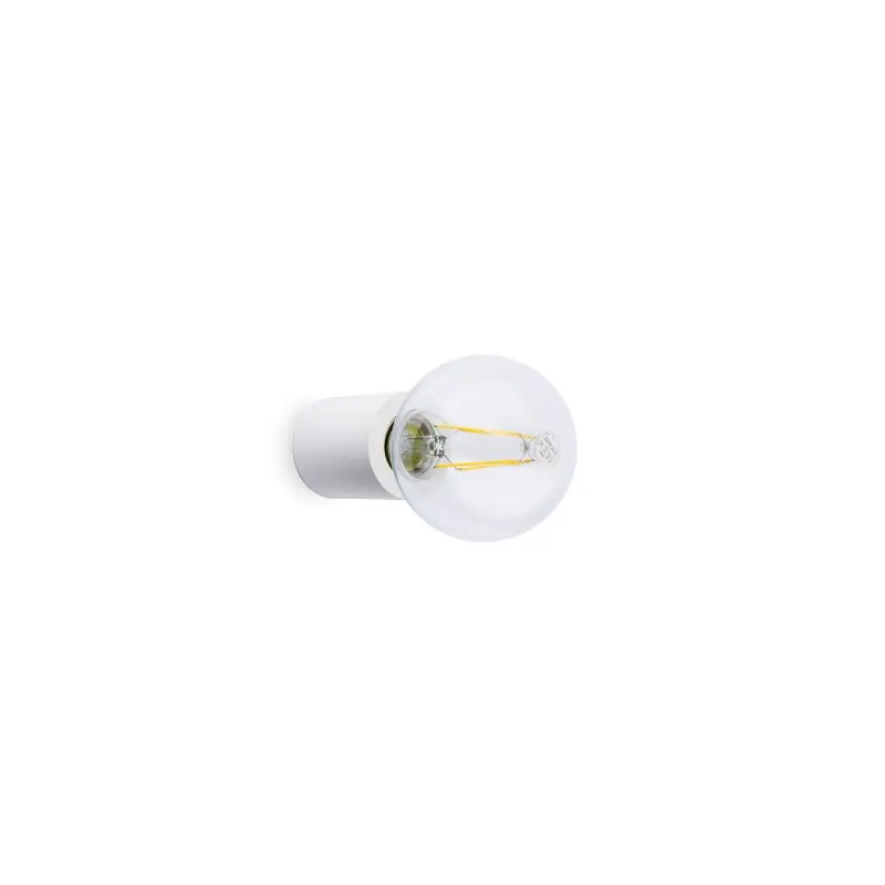 Gran Oferta Lámpara pared aluminio E27 blanco mate ANDRABE