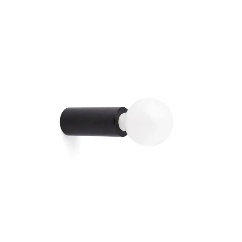 Oferta Especial Lámpara pared aluminio E27 negro mate MERARD