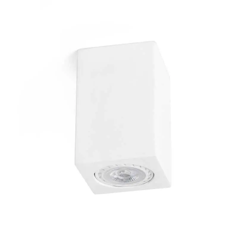 Oferta De Temporada Lámpara techo yeso GU10 blanco mate RIUTES