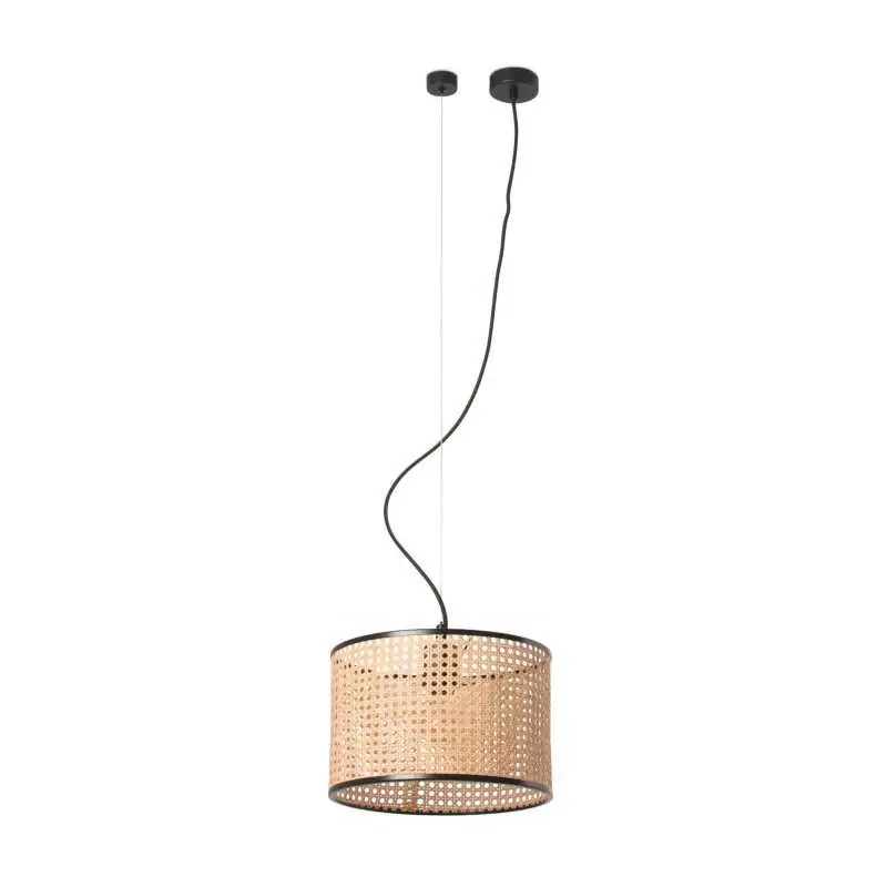 Promoción Lámpara techo acero E27 negro mate COLONNE