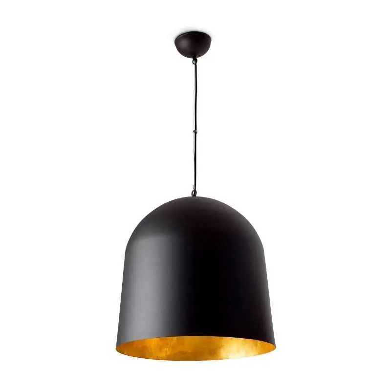 Disponible Ahora Lámpara techo aluminio E27 negro mate KERITY