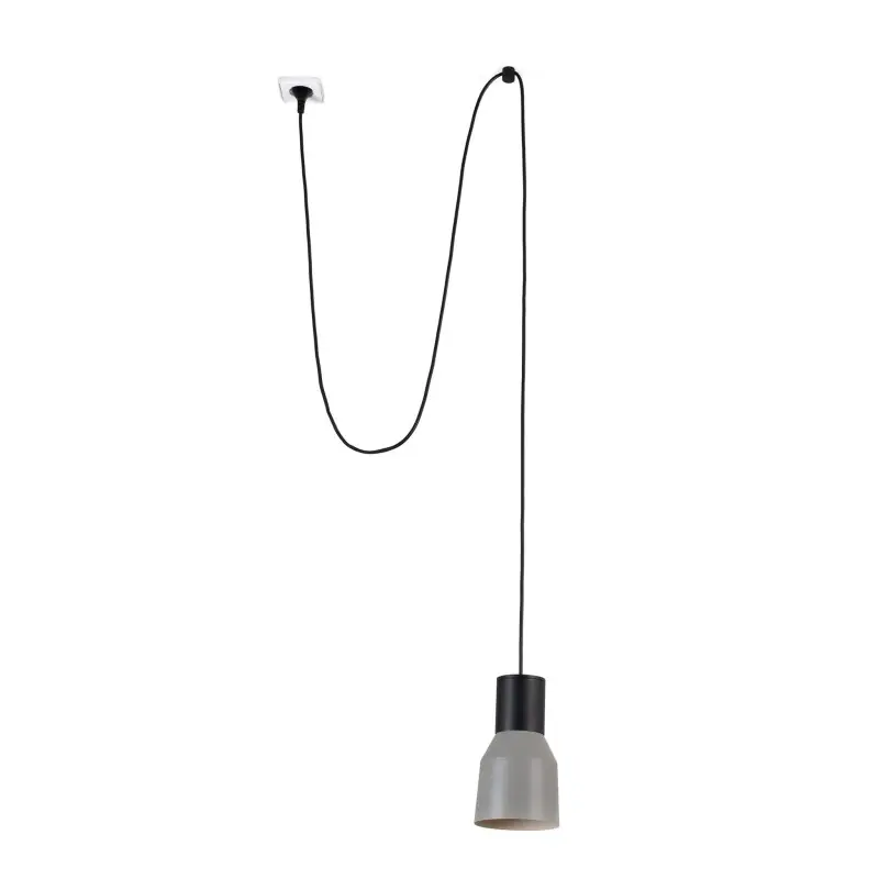 Oferta Flash Lámpara techo acero E27 negro COUDOUR