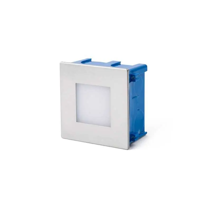 Barato Lámpara pared acero LED integrado acero cepillado LODOËN