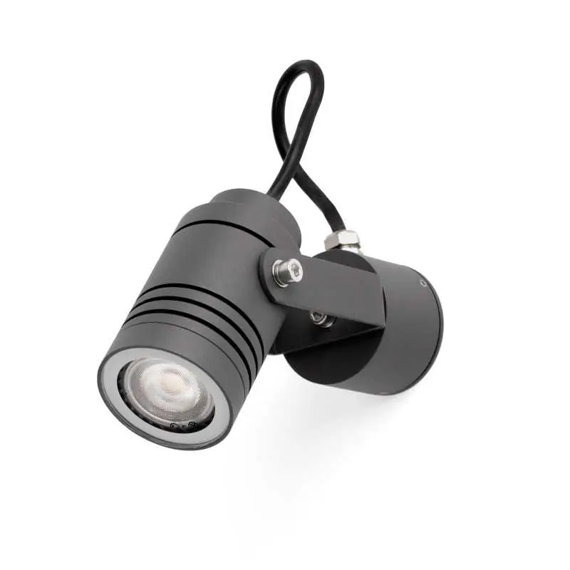 Oferta Lámpara pared aluminio GU10 gris MULSANS