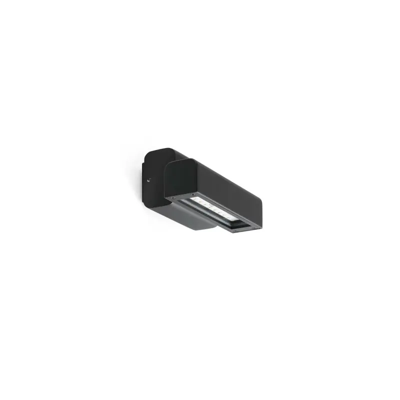 Última Versión Lámpara pared aluminio LED integrado negro MESVRES