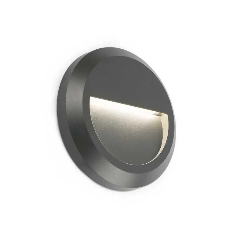 Alta Calidad Lámpara pared plástico LED integrado gris FASQUE