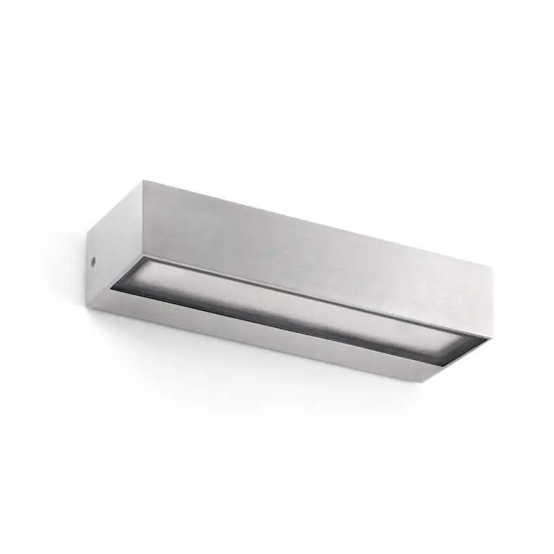 Solo Hoy Lámpara pared aluminio LED integrado acero cepillado BONNAC