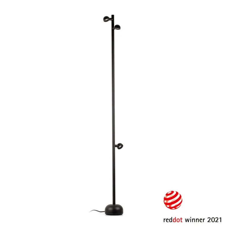 Mejor Precio Lámpara suelo aluminio LED integrado negro GAUJAC