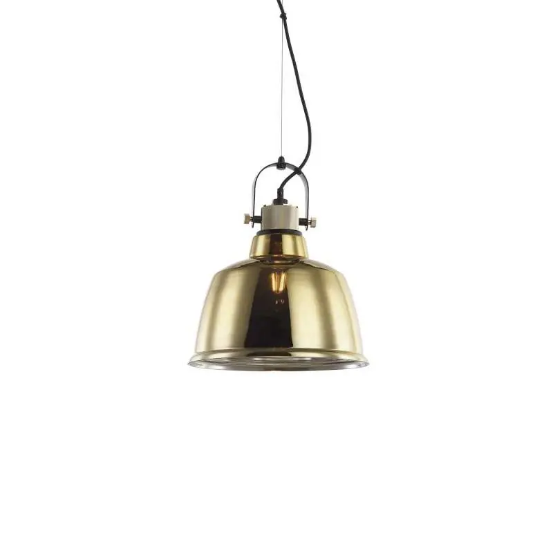 Colgante simple NULLY metal E27 LED color dorado Favorito De Clientes