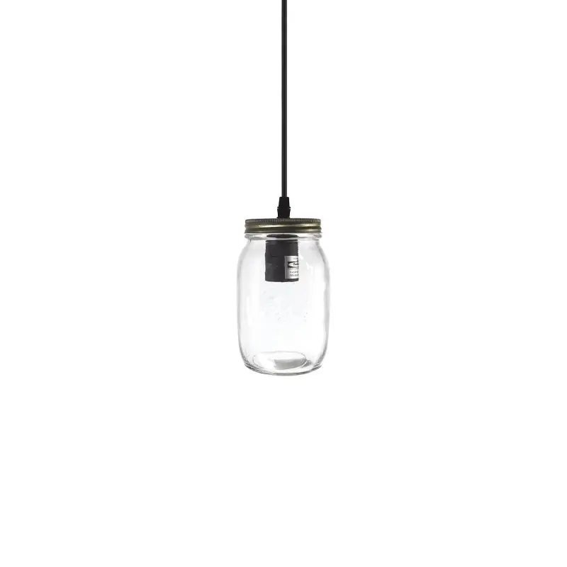 A Buen Precio Colgante simple BLANY metal E27 LED color bronce cepillado