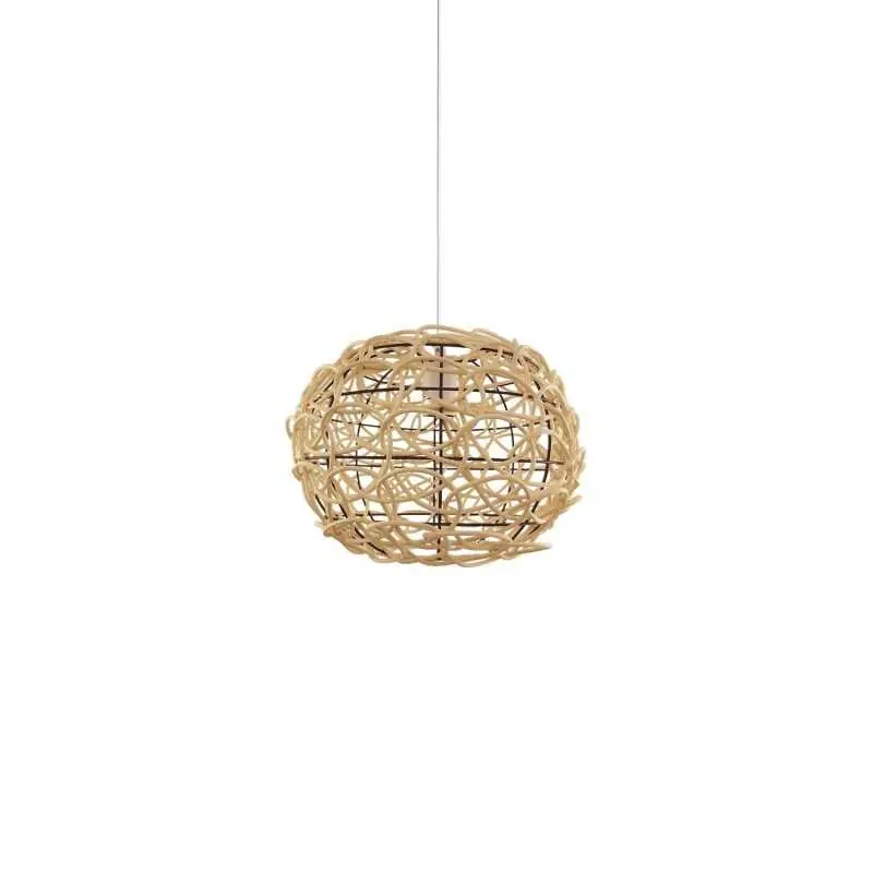 Colgante simple LIARD madera E27 LED color madera Garantía De Devolución De Dinero