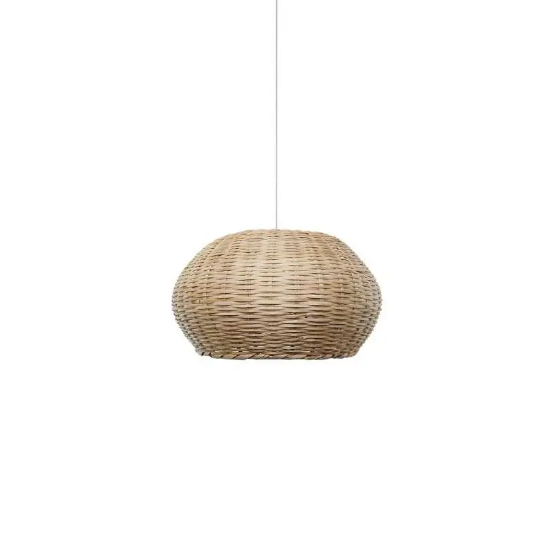 Mejor Precio Colgante simple VEIGY ratán E27 LED color madera
