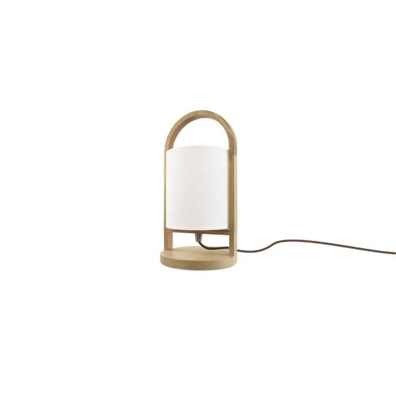 Compra Ahora Lámpara de sobremesa ENVAL madera E27 LED color madera