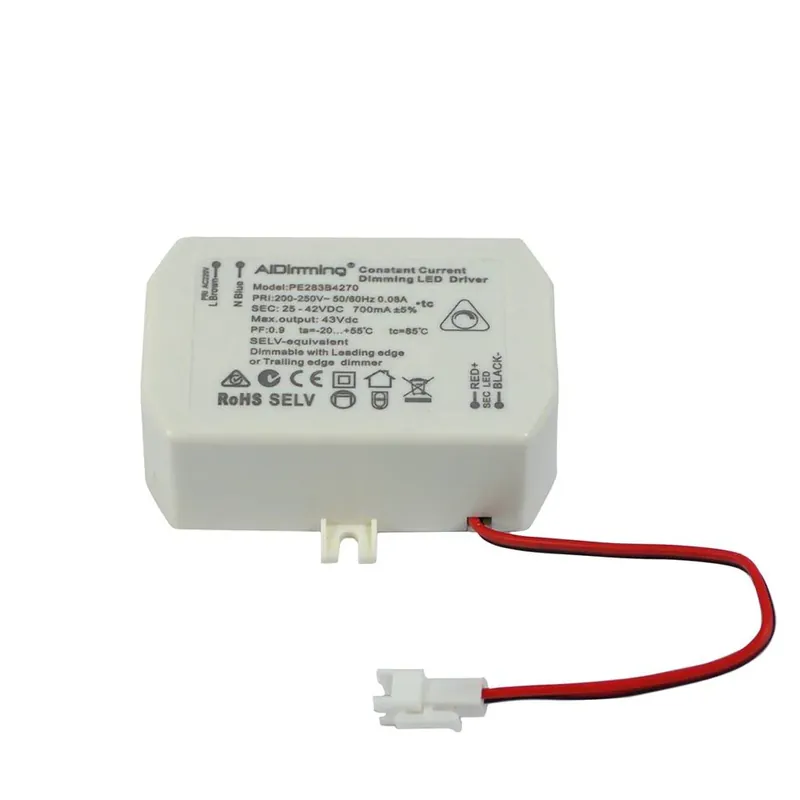 Garantía De Devolución De Dinero Driver regulable TRIAC de corriente constante 25-42V DC - 29W - 700mA