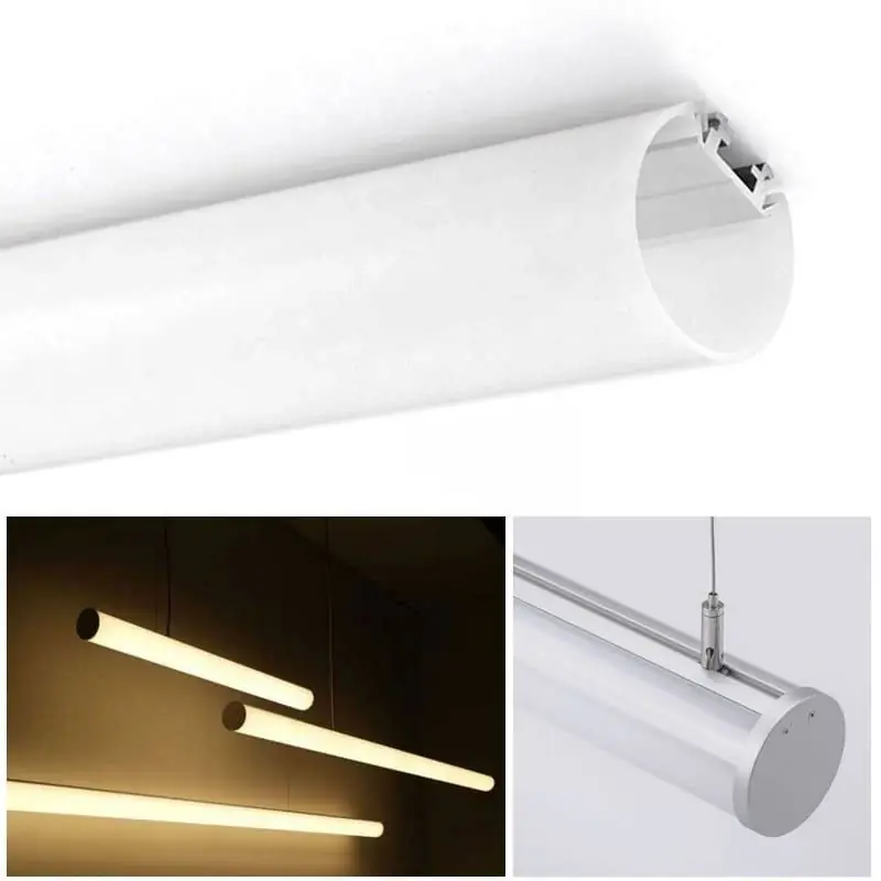 Compra Hoy Perfil de aluminio para tira LED de suspensión o superficie - 23X8mm - 2metros