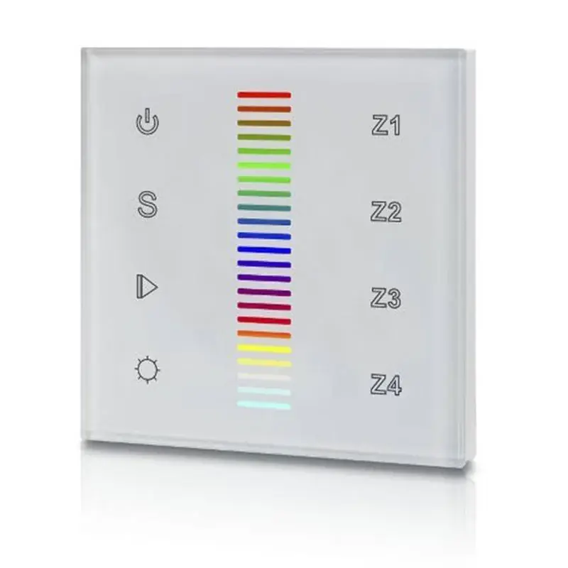 Envío Exprés Mecanismo regulador tactil RGB para iluminación LED 4 zonas - SUNRICHER - DALI