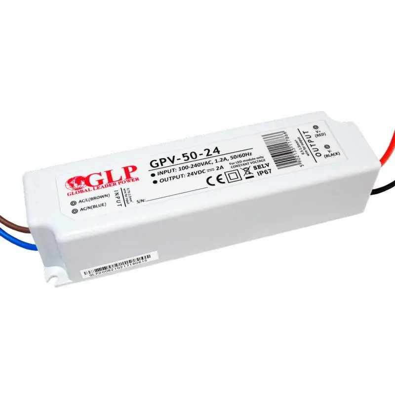 Envío Inmediato Fuente de alimentación estanca 24V DC - 50W - IP67 - GLP