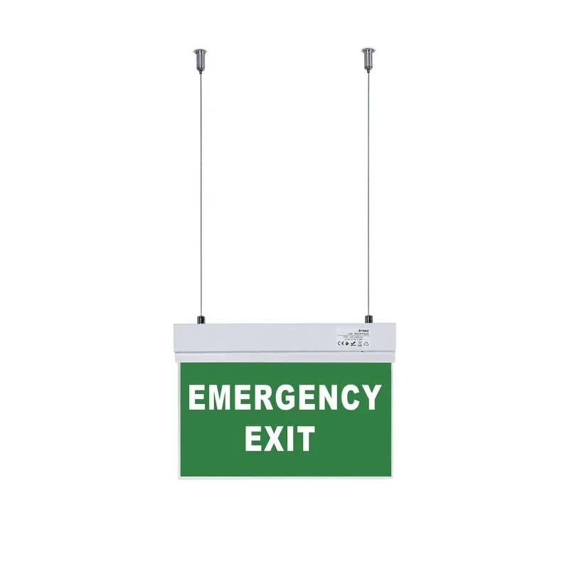 Compra Ahora Luz de emergencia permanente con cartel "Emergency Exit" - Suspensión