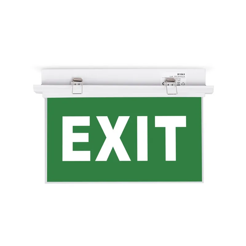 Barato Luz de emergencia permanente con cartel "Exit" - Empotrable