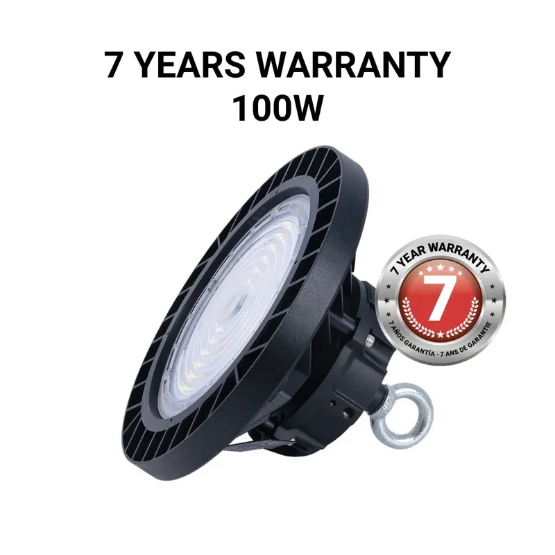 Favorito De Clientes Campana LED industrial - 100W - PHILIPS Lumileds - Driver LIFUD - 5000K - IP65 - 7 años garantía