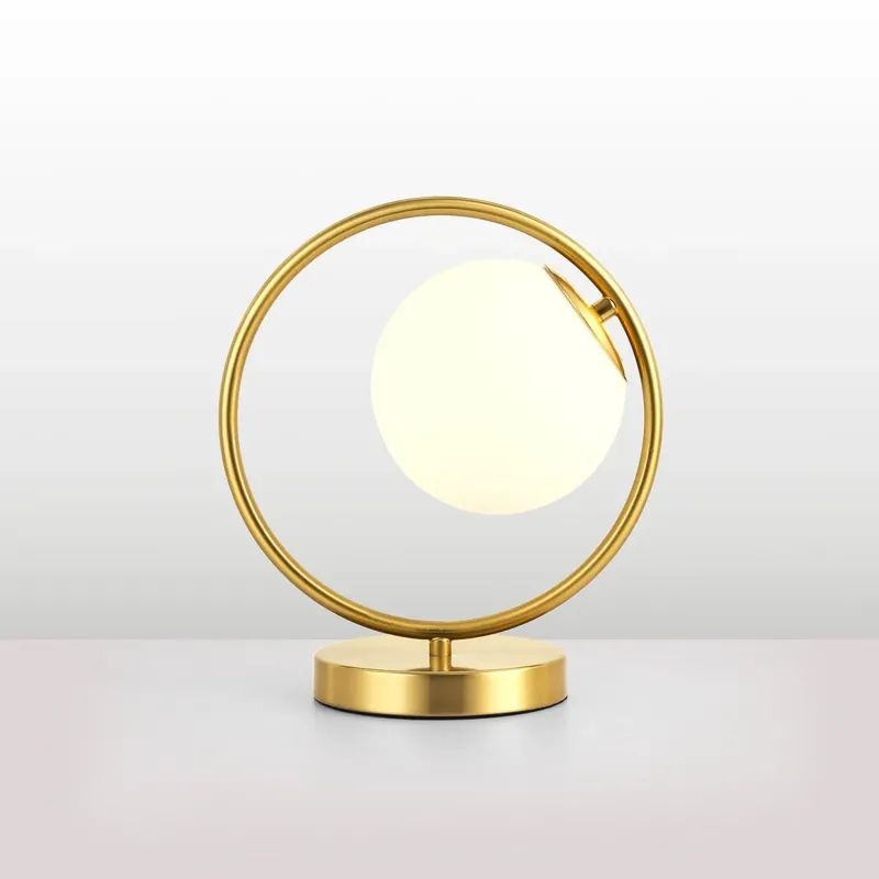 Pago Seguro Lámpara de mesa bola cristal "Porto"