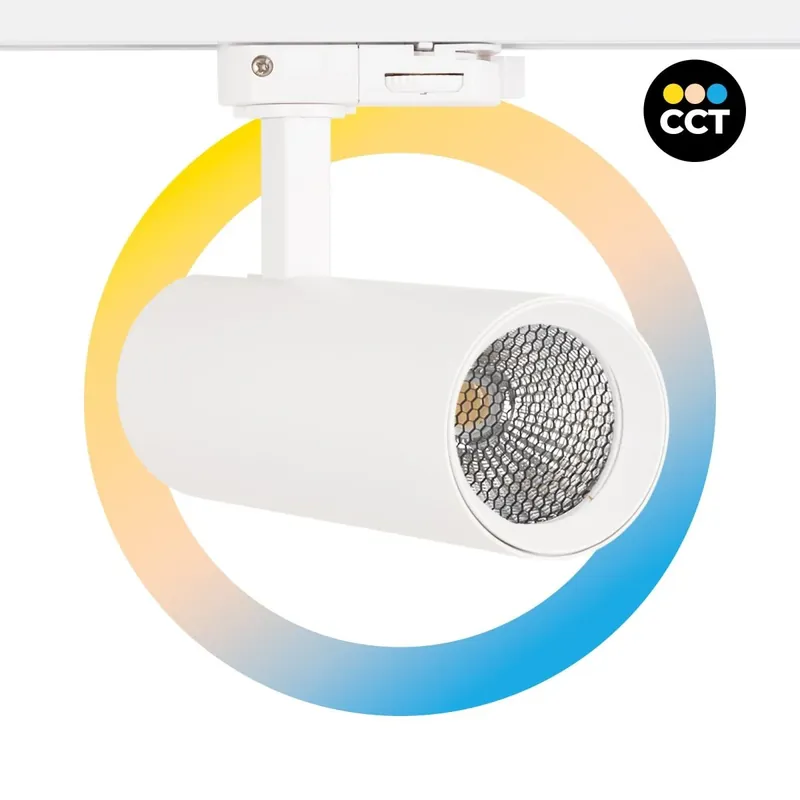 Precio De Fábrica Proyector LED para carril trifásico 15W - CCT - CRI90 - 1350 lm Blanco
