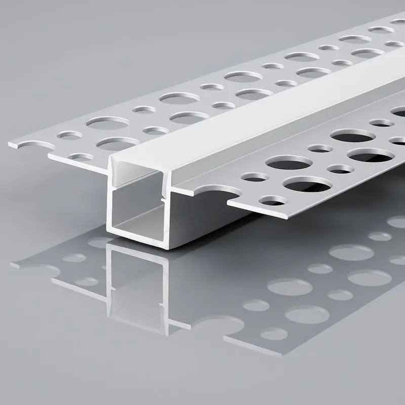 Última Versión Perfil tira LED integración / trimless - 49x11,5mm - Con difusor - 2 metros - 1.2mm