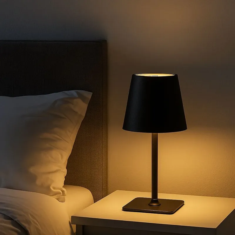 A Buen Precio Lámpara de mesa LED CCT portátil - Táctil - Ø100 mm Blanco