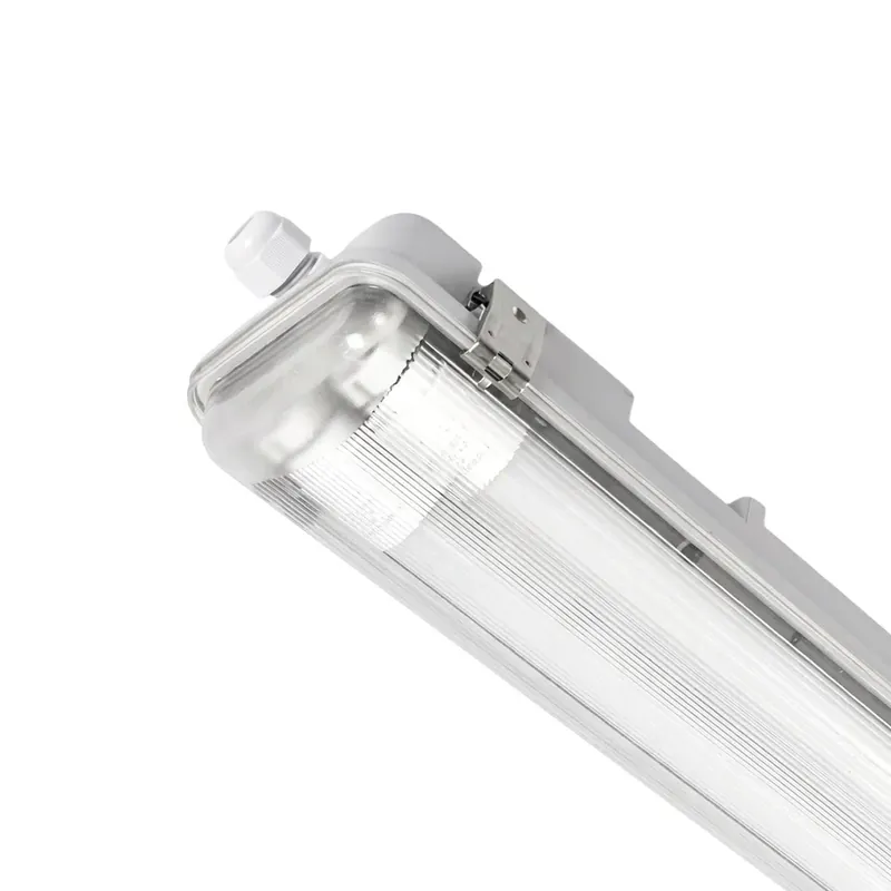 Pantalla estanca ECO CLIMATE - 2 tubos LED T8 - 150cm - Clips plásticos - IP65 Directo De Fábrica