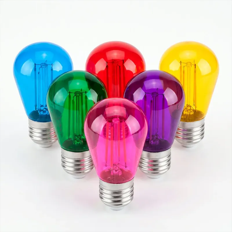 Bombilla LED Filamento - S14 E27 - 4W - Cristal de colores Violeta Comprar En Línea