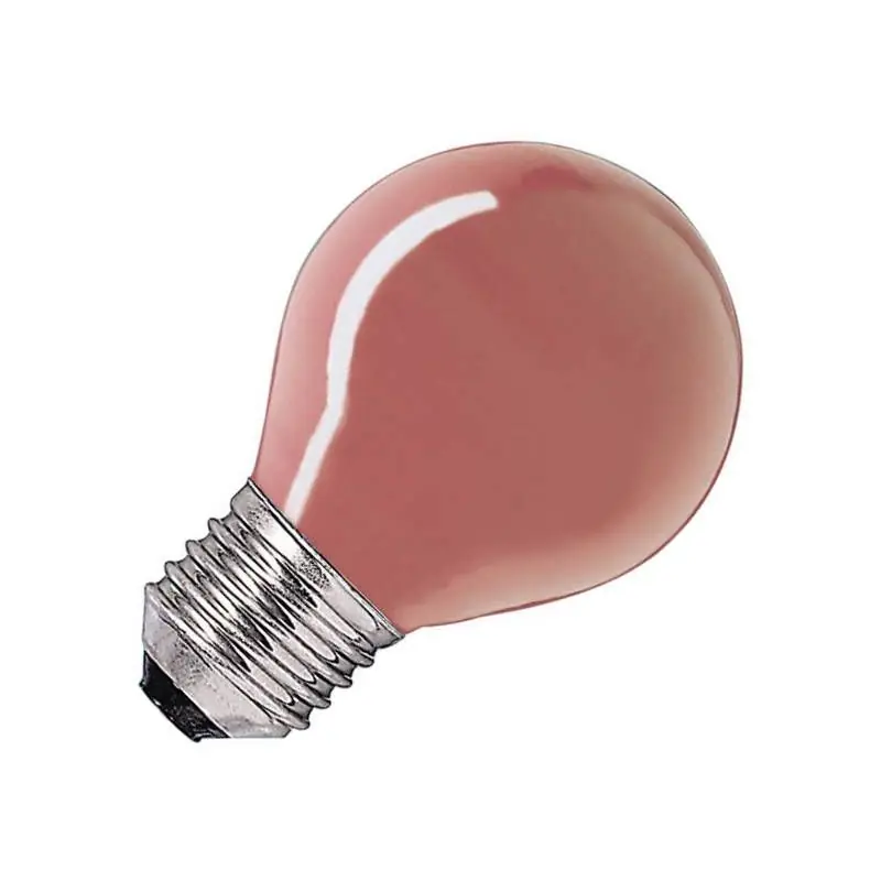Bombilla | Casquillo grande E27 | Lámpara de Bola | Roja | 45mm | 15W Precio De Oferta