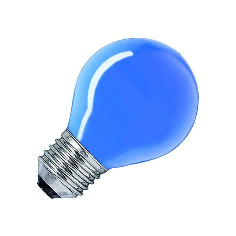 Bombilla | Casquillo grande E27 | Lámpara Bola | Azul | 45mm | 25W Precio Reducido