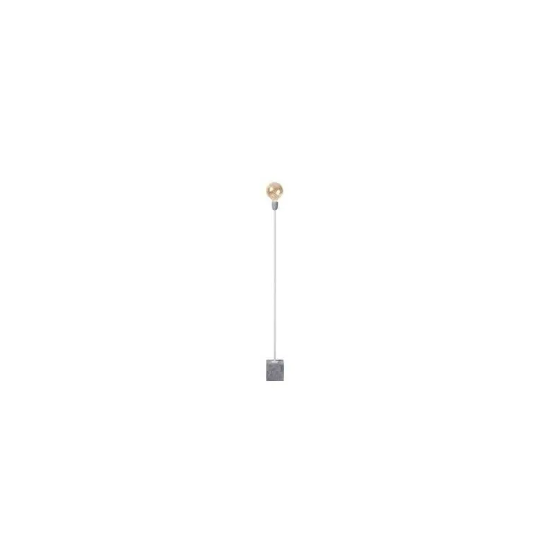 Lámpara de pie Concrete Straight E27 blanca Ocasión Especial