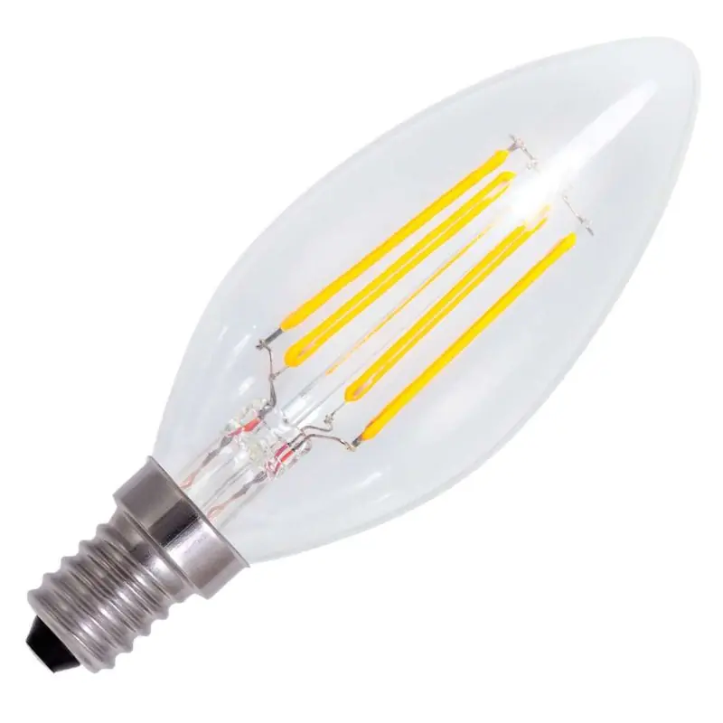 Bailey | Bombilla LED tipo vela | Pequeña casquillo E14 | 3.5W Regulable Más Vendido