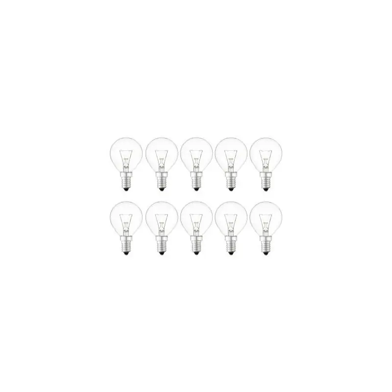 Certificado Lámpara incandescente | Pequeña casquillo E14 | Lámpara de bola | Transparente | 45mm | 60W