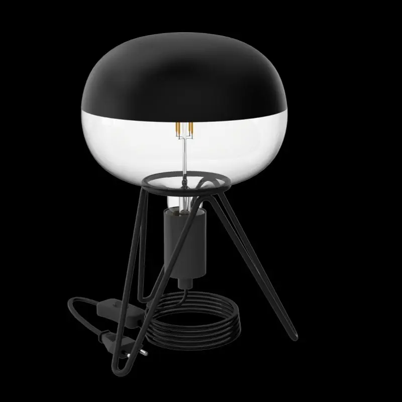 Oferta Especial Calex | Luminaria de mesa | Trípode | Negro | Accesorio E27