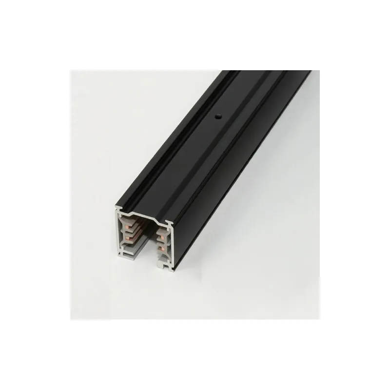 3 Fases Sistema de rieles - 1m - Negro Imprescindible (Must-Have)