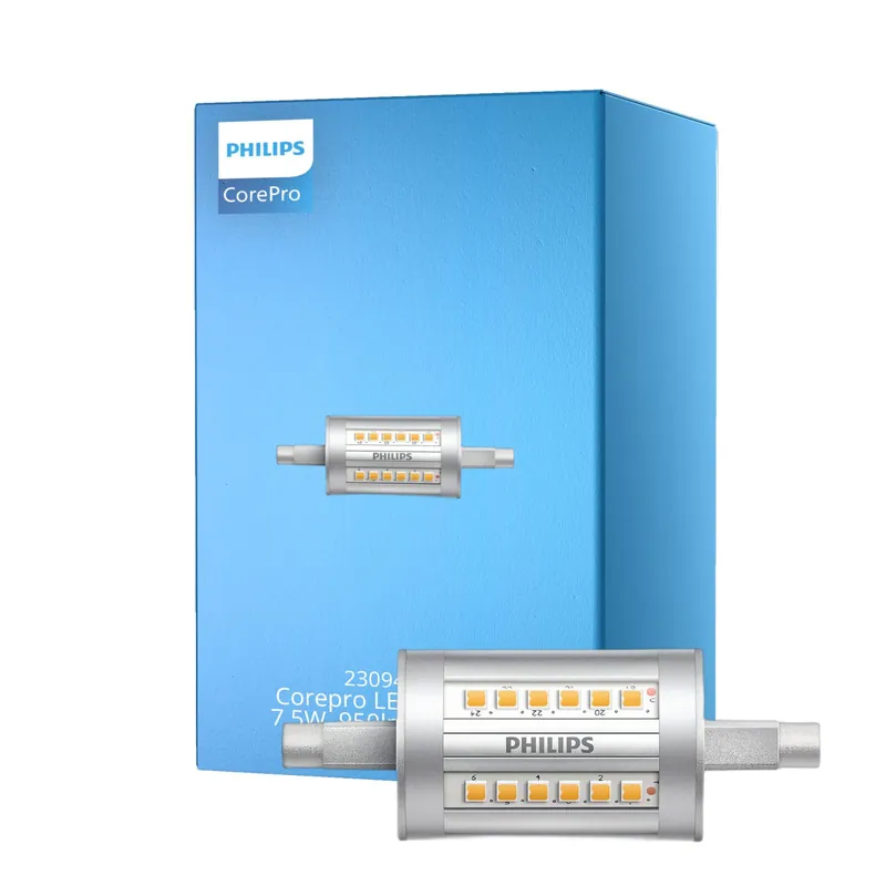 Philips Corepro LED Lineair R7s 78mm 7.5W 950lm - 830 Luz Cálida | Reemplazo 60W Bestseller