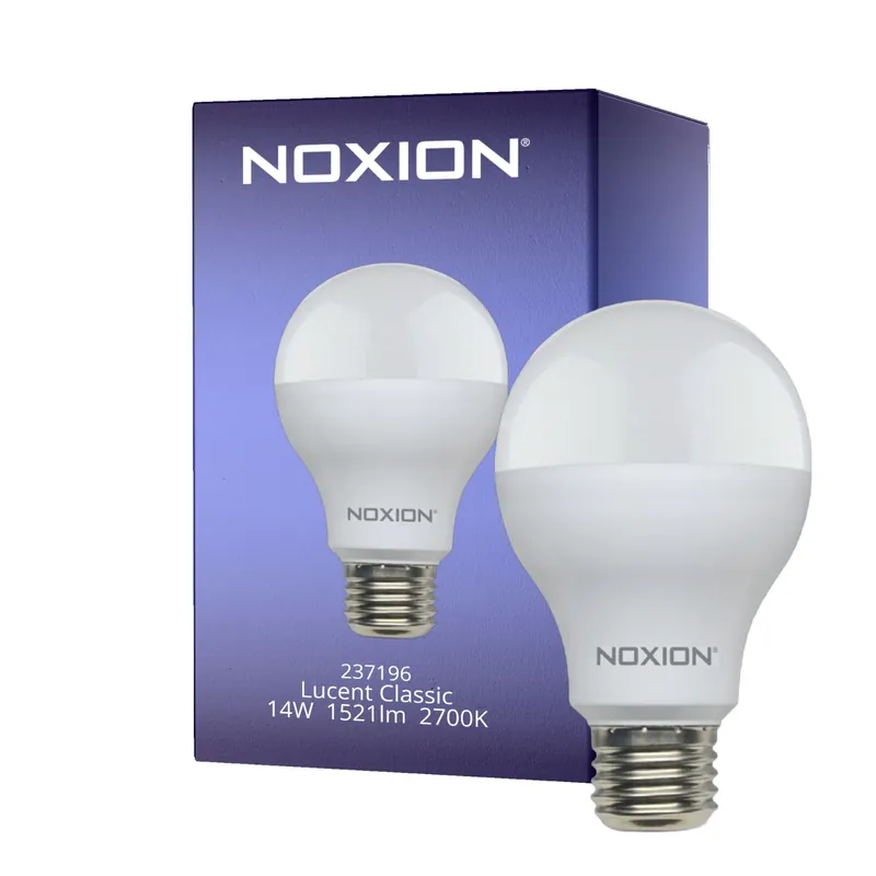Noxion Lucent Classic LED E27 Pera Mate 14W 1521lm - 827 Luz muy Cálida | Reemplazo 100W Promoción