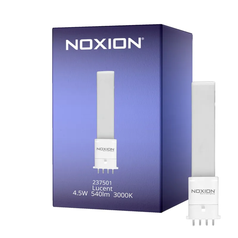 Promoción Noxion Lucent LED PL-S EM 4.5W 830 | Luz Cálida - 4-Pines - Reemplazo 10W and 13W