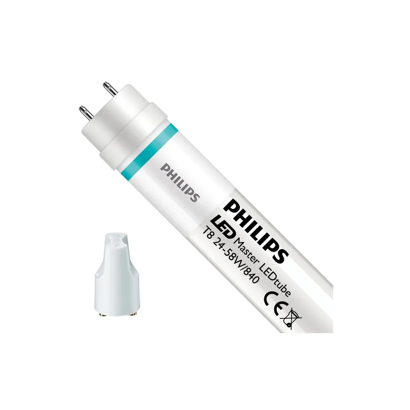 Stock Limitado Philips Tubo LED T8 MASTER Value (EM/Mains) Ultra Output 24W 3700lm - 840 Blanco Frio | 150cm - Reemplazo 58W