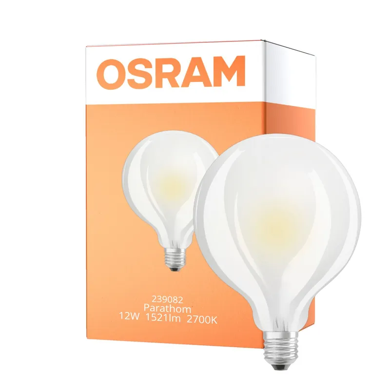 Bestseller Osram Parathom Retrofit Classic LED E27 Globe con Filamento Mate 95mm 12W 1521lm - 827 Luz muy Cálida | Reemplazo 100W